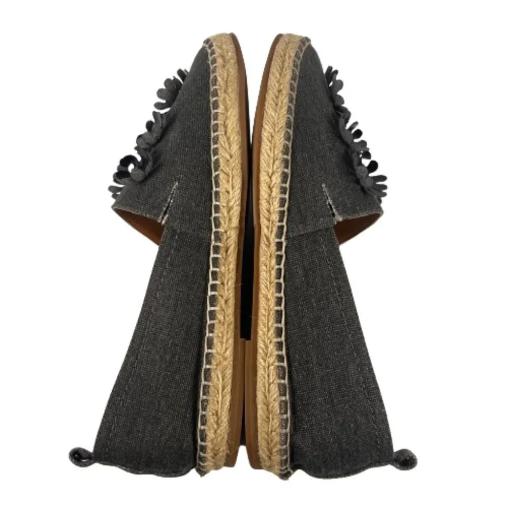 14th &‎ Union Womens Shoes Espadrille Flat Loafers 3D Flowers Bohemian Size 7.5